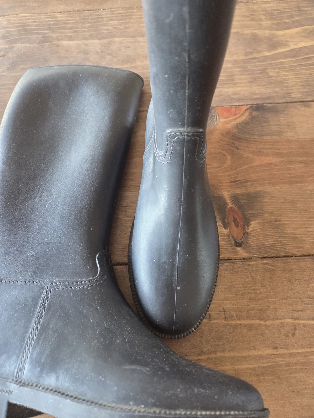 Kids Tall Black Boot - Classic Waterproof Riding Style